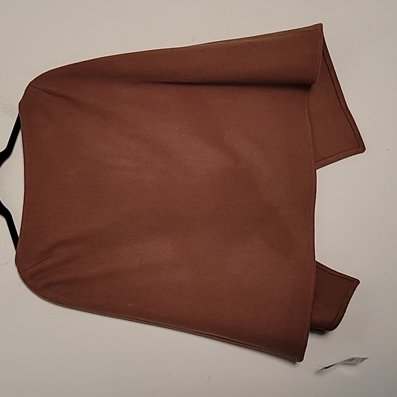 Harve Bernard brown wool cape poncho Sz M New - Picture 6 of 7